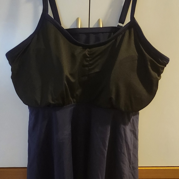 NWT B2PRITY- XL Tummy Control Tankini Swimsuit Top. Deep Blue,Adjustable Strap's - Picture 10 of 12